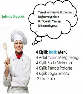 Kampanyalı Balık Menü 4 Kişilik